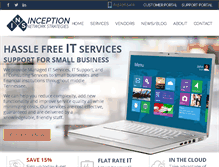 Tablet Screenshot of inceptionnet.com